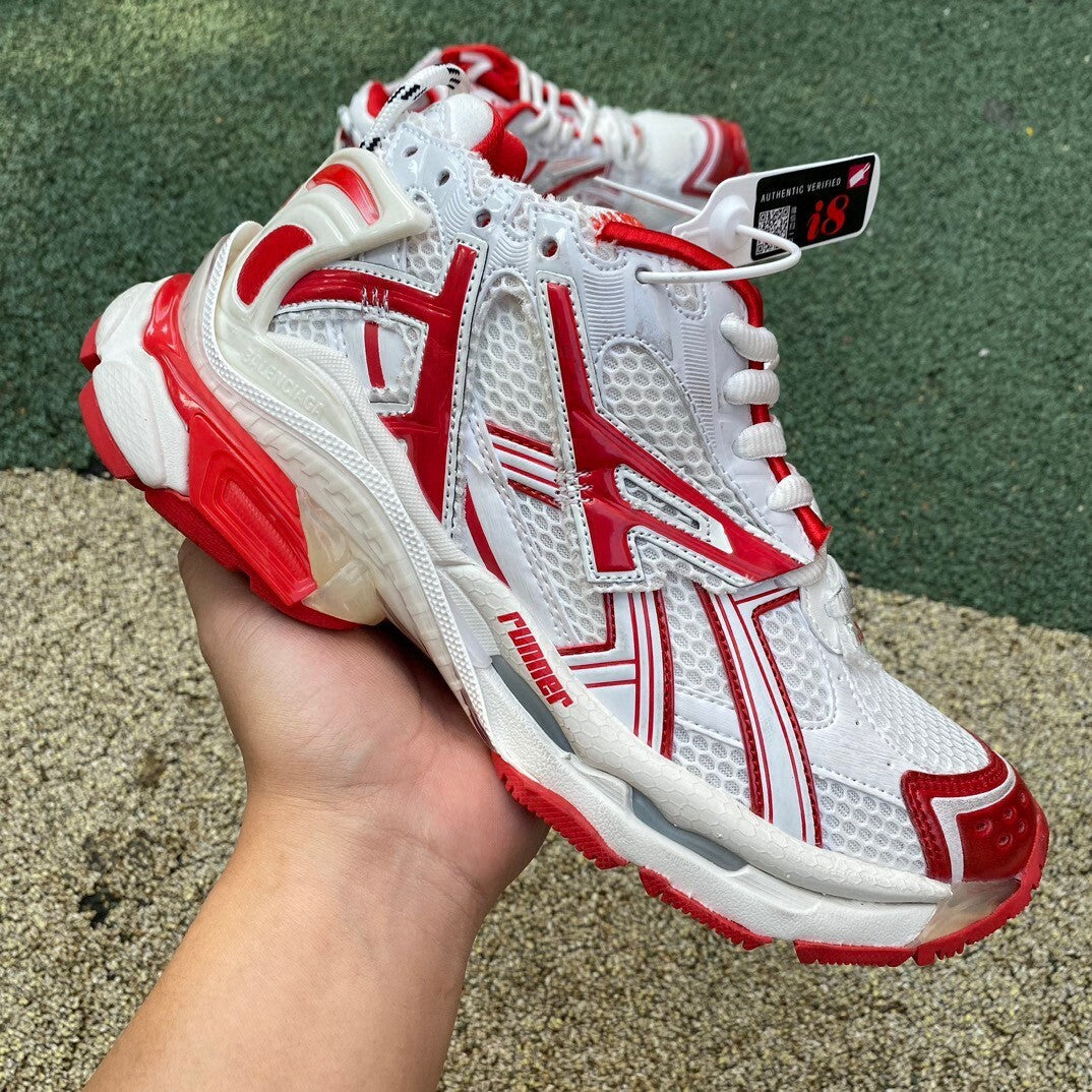 BALENCIAGA RUNNER SNEAKER ‘WHITE RED’